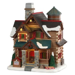 Lemax Multicolored Chestnut Cabin Table Decor