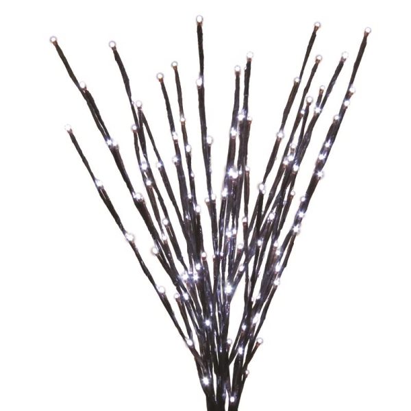 Celebrations Platinum LED Pure White 32 in. Light Burst Yard Decor