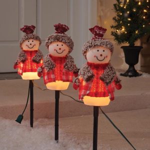 Celebrations Incandescent 24 in. Blow Mold Snowman Pathway Decor