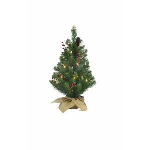 Celebrations 2 ft. Pencil Incandescent 35 ct Christmas Tree
