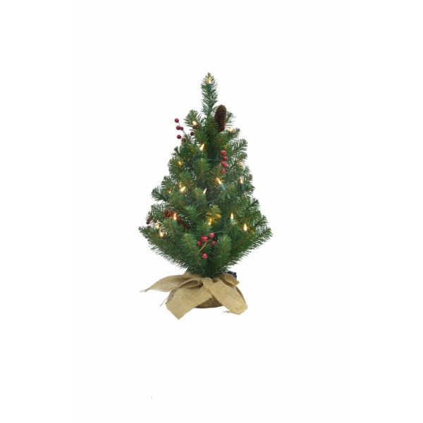 Celebrations 2 ft. Pencil Incandescent 35 ct Christmas Tree