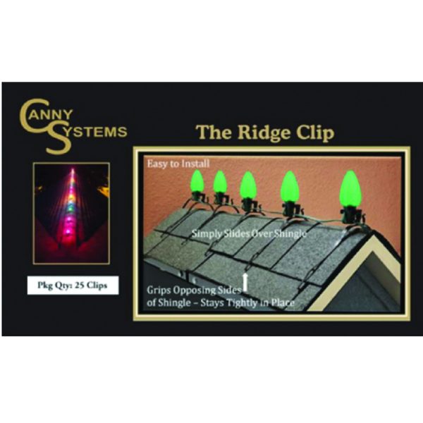 Canny System Ridge Clip Light Hanging Clips and Staples Plastic 25 pk