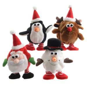 Decoris Multicolored Voice Repeating Figure Indoor Christmas Decor 5 in.