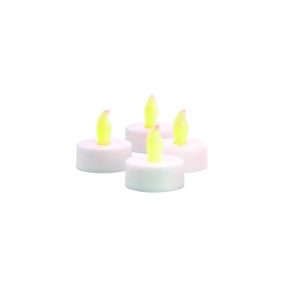 Matchless Darice White Unscented Scent Tealight Flameless Flickering Candle 1 oz