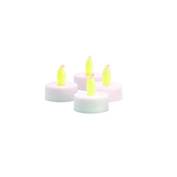 Matchless Darice White Unscented Scent Tealight Flameless Flickering Candle 1 oz