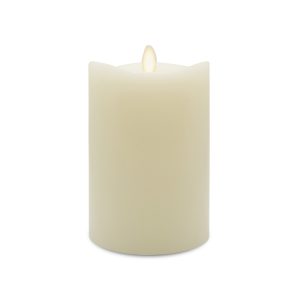 Matchless Darice Ivory Vanilla Honey Scent Pillar Flameless Flickering Candle