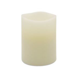 Matchless Darice Ivory Vanilla Honey Scent Pillar Flameless Flickering Candle