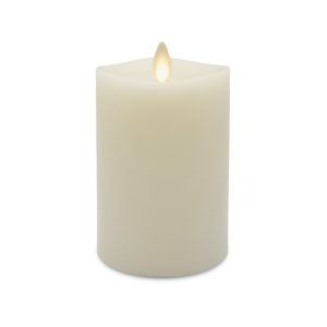 Matchless Darice Ivory Vanilla Honey Scent Pillar Flameless Flickering Candle