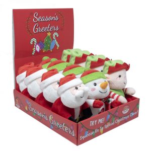 Cuddle Barn Assorted Santa, Snowman and Elf Indoor Christmas Decor