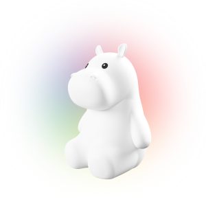 Globe Electric Manual Battery Powered Hanna The Helpful Hippo LED Color Changing Night Light