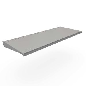 Lozier 1 in. H X 48 in. W X 19 in. L Powder Coated Silver DL Style Shelf 2 pk