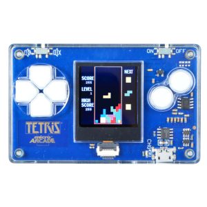 Super Impulse Micro Arcade Mini Tetris Plastic Blue/White 1 pc