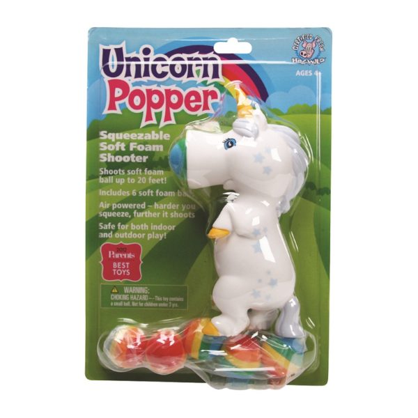 Hog Wild Unicorn Squeeze Popper Multicolored