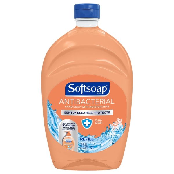 Softsoap Crisp Clean Scent Antibacterial Liquid Hand Soap 50 oz