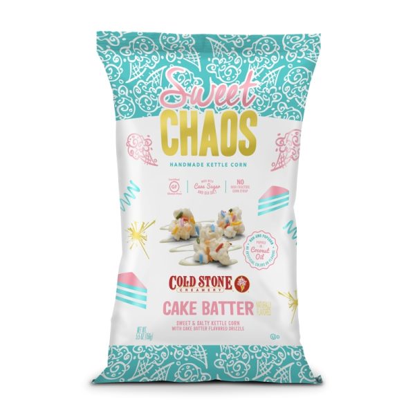 Sweet Chaos Cold Stone Cake Batter Popcorn 5.5 oz Bagged