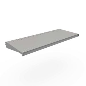 Lozier 1 in. H X 36 in. W X 15 in. L Powder Coated Silver DL Style Shelf 2 pk