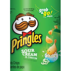 Pringles Sour Cream & Onion Chips 1.4 oz Can