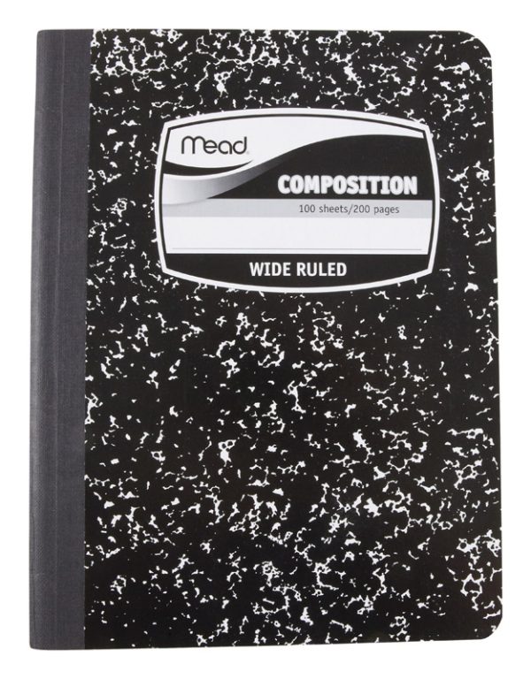 Mead 7-1/2 in. W X 9-3/4 in. L Wide Ruled Stitched Composition Book