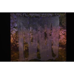 Celebrations Halloween Purple LED Prelit Hanging Gauze Lights