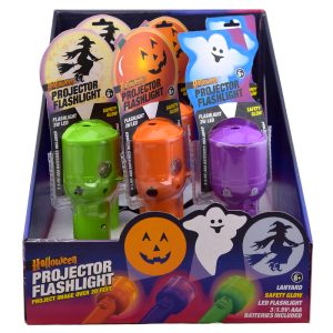 Magic Seasons Assorted 7 in. Projector Flashlight Halloween Decor