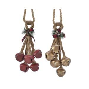 Decoris Gold/Red Indoor Christmas Decor 21 in.