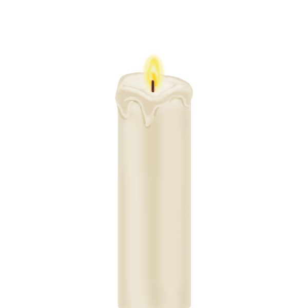 Gerson White Window Cling Candle Indoor Christmas Decor