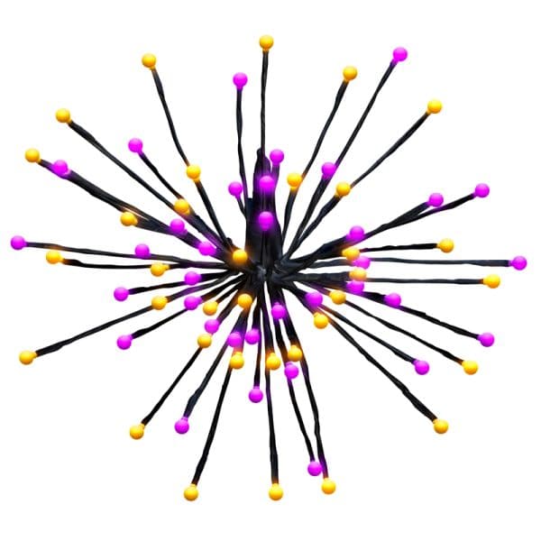 Celebrations Halloween Orange and Purple 16 in. LED Prelit Blast Halloween Decor