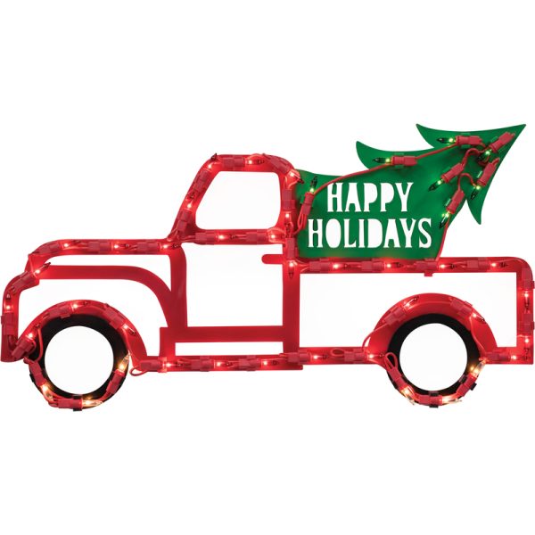 IG Design Multicolored Truck and Tree Indoor Christmas Decor