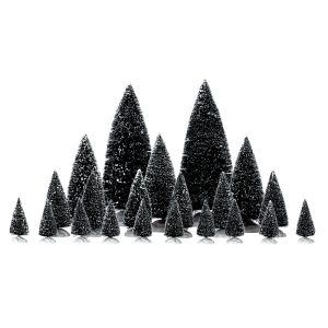 Lemax Green Pine Trees Table Decor
