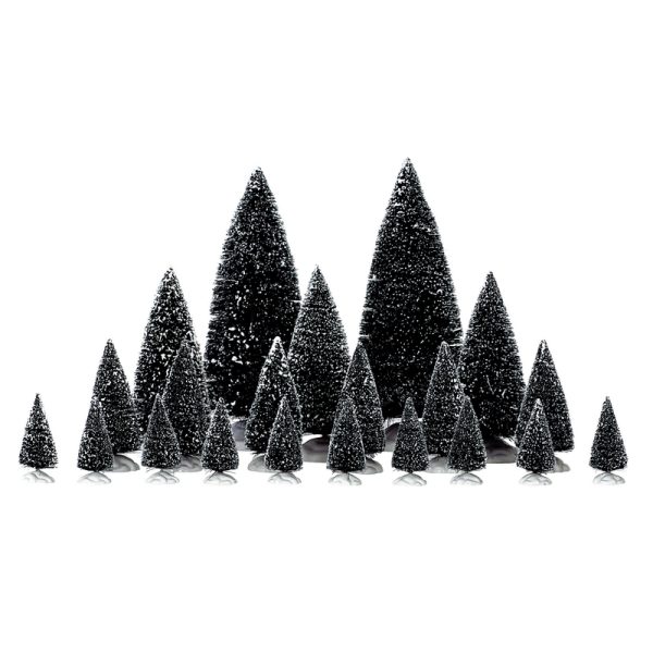 Lemax Green Pine Trees Table Decor