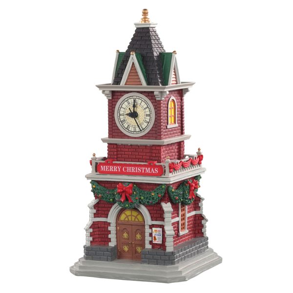 Lemax Multicolored Tannenbaum Clock Tower Table Decor