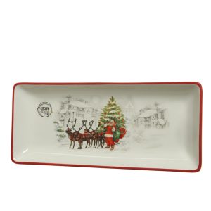 Kitchengoods Multicolored Santa Serving Tray