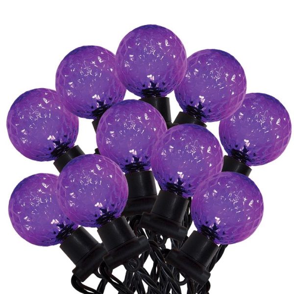 Celebrations LED Purple Faceted Globe Lights