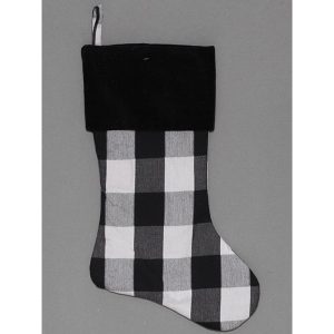 Dyno Black/White Plaid Indoor Christmas Decor
