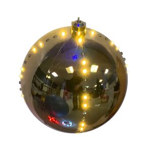 Celebrations Platinum LED Clear/Warm White 6 in. Lighted Ornament Hanging Decor
