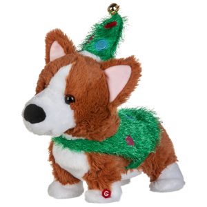 Gemmy Multicolored Animated Darling Dancing Tree Corgi Christmas Decor