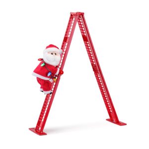 Mr. Christmas Santa Climbing Ladder Table Decor
