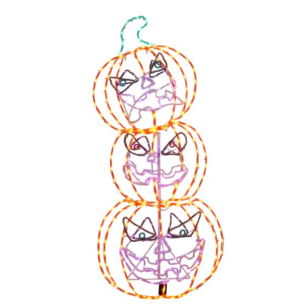 Celebrations Halloween 48 in. LED Pumpkin JOL Yard Decor