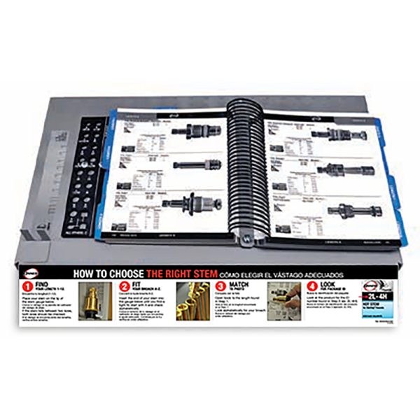 Danco Gray Stem ID Book and Gauge Fixture Metal