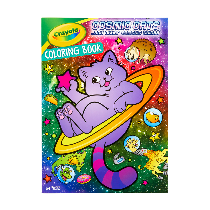 Crayola Cosmic Cats Coloring Book Paper 1 pk - PaintPlace New York