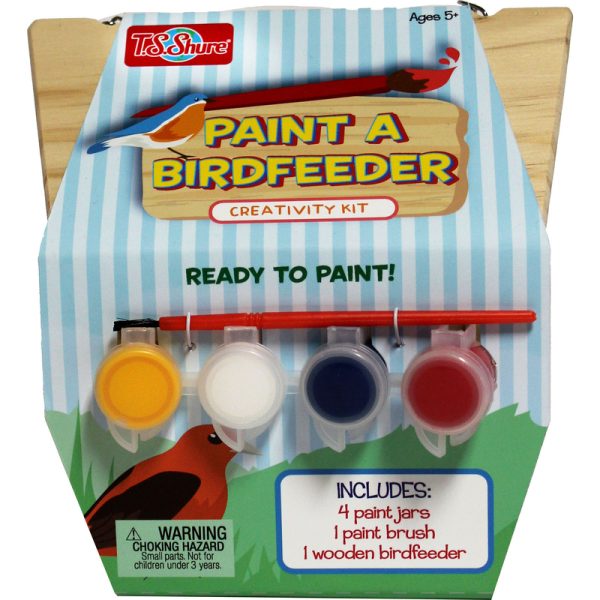 T.S. Shure Paint A Bird House Kit Wood Brown 6 pc