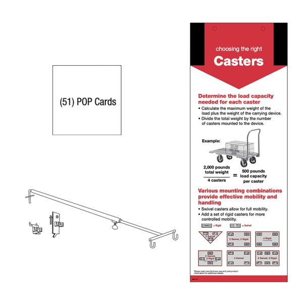 Retail First Inc 16 in. H X 6 in. W Assorted Floor Protection Self Selection Metal/Styrene