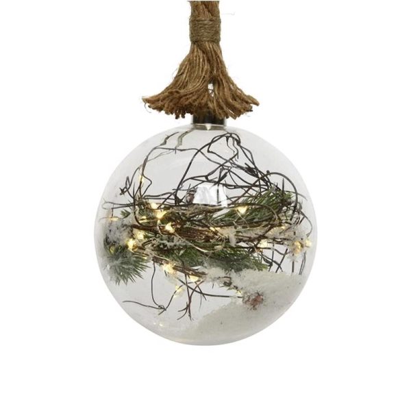 Lumineo LED Multicolored Hanging Ball Indoor Christmas Decor