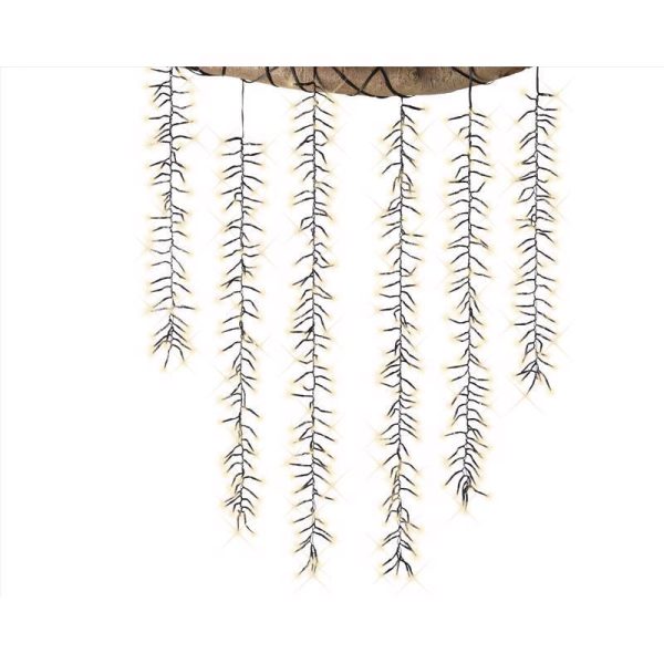 Celebrations Gold LED Rice Clear/Warm White 480 ct Novelty Christmas Lights 7 ft.