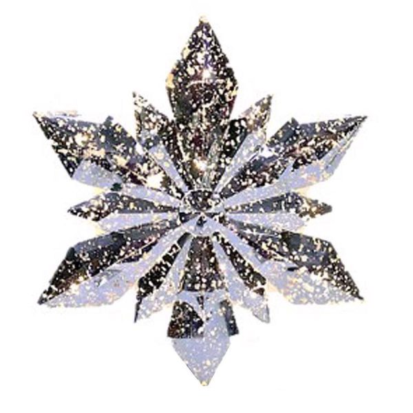 Celebrations LED Warm White Silver Diamond Indoor Christmas Decor