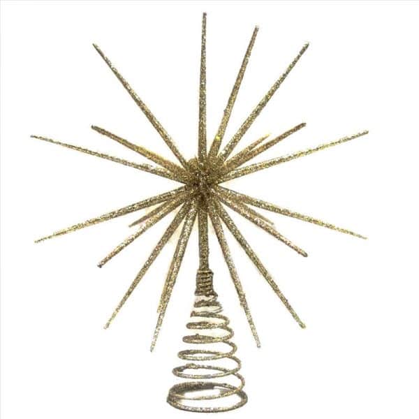 Celebrations Home Gold Burst Indoor Christmas Decor 14 in.