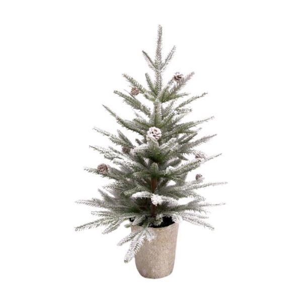 Celebrations Green Tree with Basket Indoor Christmas Decor