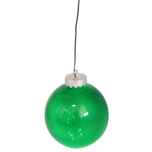 Celebrations LED Green 5 in. Hanging Decor