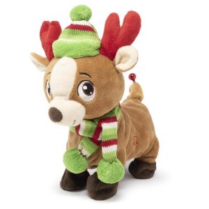 Cuddle Barn Multicolored Tooty Rudy Reindeer Indoor Christmas Decor
