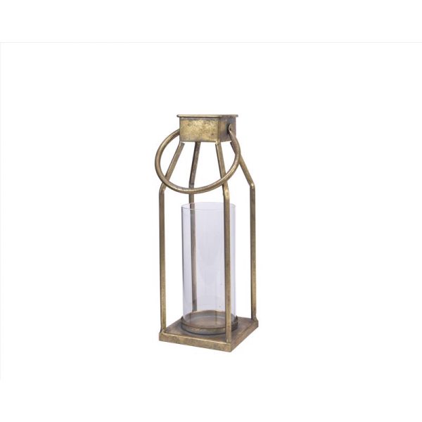 Decoris Gold Lantern Indoor Christmas Decor